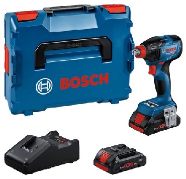 Akumulatorowa zakrtarka udarowa Bosch GDX 18V-210 C - 2 akumulatory ProCORE 18V/4.0Ah + L-BOXX