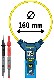 Cyfrowy c�gowy miernik pr�du PANCONTROL Elastyczne c�gi pr�dowe PAN 3000A+3000 A AC True RMS CAT IV 600V o - 160 mm