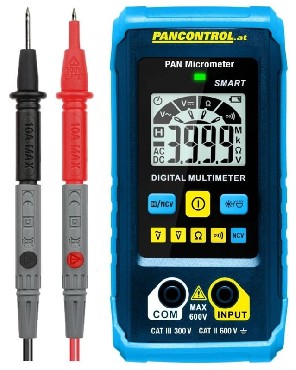 Multimetr cyfrowy PANCONTROL Multimetr cyfrowy PAN MICROMETER 1mV - 600V AC/DC NCV CAT III 300V