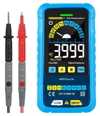 Multimetr cyfrowy PANCONTROL Multimetr kieszonkowy PAN POCKETMETER-2 True RMS CAT III 600 V