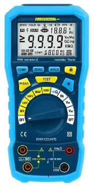 Urz�dzenie do pomiaru instalacji PANCONTROL Multimetr cyfrowy izolacji PAN ISOMETER-2 z pomiarem PI i DAR CAT III 600 V