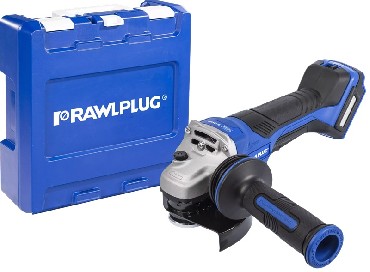 Akumulatorowa szlifierka k�towa Rawlplug R-PAG18-PV-S BRUSHLESS 18V + walizka (bez akumulatora i �adowarki)