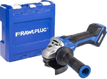 Akumulatorowa szlifierka k�towa Rawlplug R-PAG18-SV-S BRUSHLESS 18V + walizka (bez akumulatora i �adowarki)