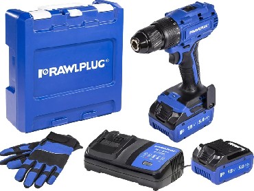 Akumulatorowa wiertarko-wkr�tarka Rawlplug R-PDD18-70-XL2 BRUSHLESS - 2 akumulatory 18V/5.0Ah + walizka