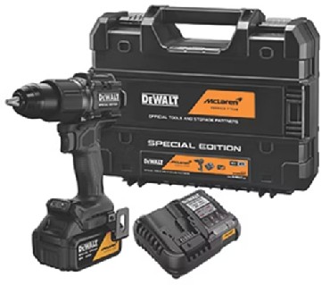 Akumulatorowa wiertarko-wkr�tarka udarowa DeWalt DCD86MM2T BRUSHLESS - 2 akumulatory 18V/4.0Ah McLaren F1 TEAM