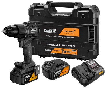 Akumulatorowa wiertarko-wkr�tarka udarowa DeWalt DCD86MP2T BRUSHLESS - 2 akumulatory 18V/5.0Ah McLaren F1 TEAM