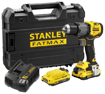 Akumulatorowa wiertarko-wkr�tarka udarowa Stanley FatMax V20 SFMCD726D2T BRUSHLESS - 2 akumulatory 18V/2.0Ah