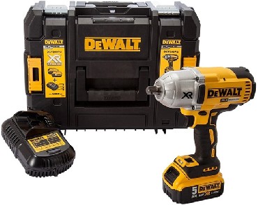 Akumulatorowy klucz udarowy DeWalt DCF899P1 BRUSHLESS - 1 akumulator 18V/5.0Ah