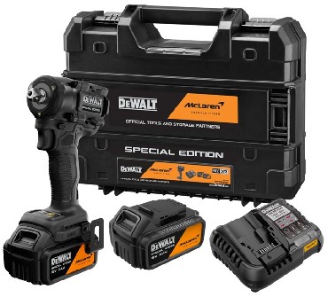 Akumulatorowy klucz udarowy DeWalt DCF92MP2T BRUSHLESS - 2 akumulatory 18V/5.0Ah McLaren F1 TEAM