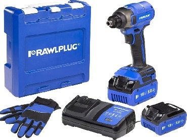 Akumulatorowa zakr�tarka udarowa Rawlplug R-PID18-XL2 BRUSHLESS - 2 akumulatory 18V/5.0Ah + walizka