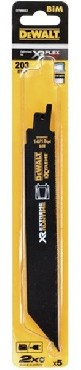 Zestaw brzeszczot�w DeWalt XR FlexVolt EXTREME RunTime BiM Metal 203 mm 14/18 TPI - 5 sztuk