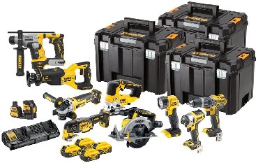 ZESTAW 18V DeWalt DCK1012P4T - 4 akumulatory 18V/5.0Ah
