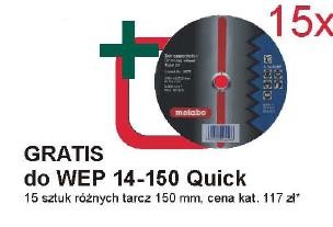 Zestaw tarcz tnących Metabo 15-częściowy różne