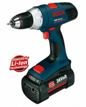Akumulatorowa wiertarko-wkrtarka Bosch GSR 36 V-Li - 1.3Ah