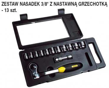 Zestaw nasadek Stanley 3-4 cala - 13 sztuk