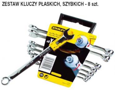 Zestaw kluczy paskooczkowych Stanley szybkie - 8 sztuk