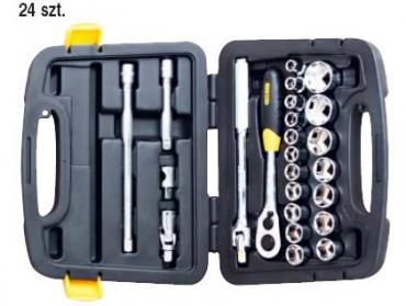 Zestaw nasadek Stanley 1/2 cala - 24 szt.