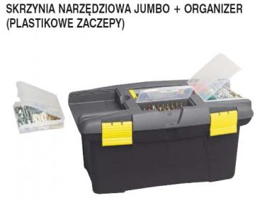 Skrzynka narzdziowa Stanley Jumbo 22 cale z organizerem - zaczepy z tworzywa