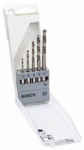 Zestaw wierte spiralnych Bosch HSS 5-czciowy z chwytem szecioktnym