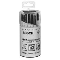 Zestaw wierteł do metalu Bosch HSS-R 19-częściowy puszka