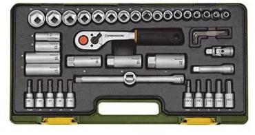 Zestaw nasadek Proxxon Zestaw kompaktowy. 3/8cala 44 czci