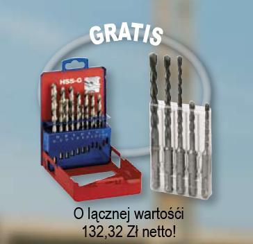 2 zestawy wierteł Milwaukee 19x HSS-G + 5x SDS Plus