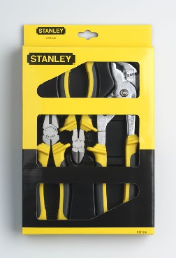 Zestaw szczypiec Stanley DynaGrip - 3 sztuki