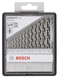 Zestaw wierteł do metalu Bosch HSS-G Robust 1.5-6.5 mm - 13 szt.