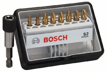 Zestaw bitw Bosch Pozidriv MAXgrip Robust Line S2 9-czciowy