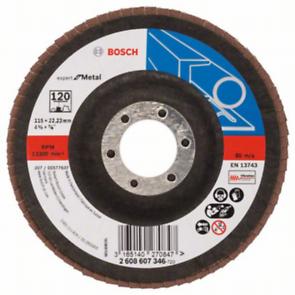 Tarcza szlifierska Bosch Listkowa tarcza szlifierska X551 Expert for Metal /D 115mm /K 120 /wygięta