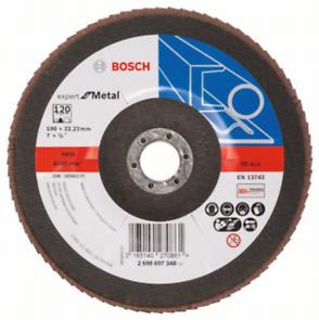 Tarcza szlifierska Bosch Listkowa tarcza szlifierska X551 Expert for Metal /D 180 mm /K 120 /wygięta