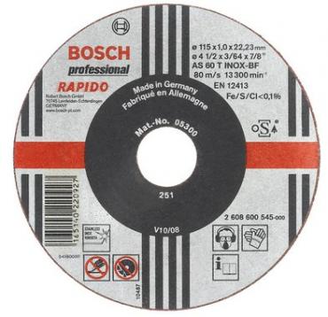 Tarcza tnąca Bosch Rapido AS 60 T INOX BF 115x1mm