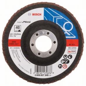 Tarcza szlifierska Bosch Listkowa tarcza szlifierska X551 Expert for Metal /D 115 mm /K 40 /wygięta