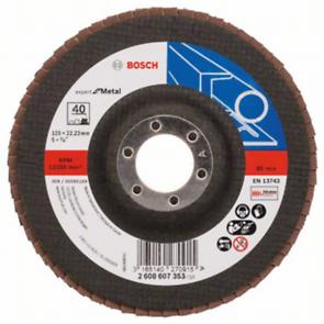 Tarcza szlifierska Bosch Listkowa tarcza szlifierska X551 Expert for Metal /D 125 mm /K 40 /wygięta