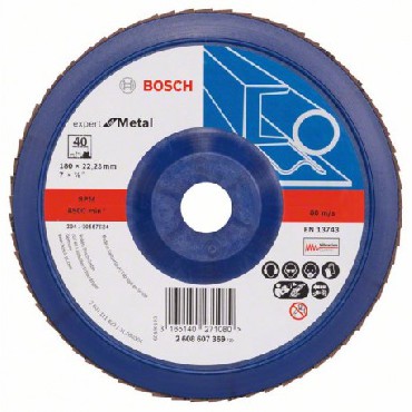 Tarcza szlifierska Bosch Listkowa tarcza szlifierska X551 Expert for Metal /D 180 mm /K 40 /prosta