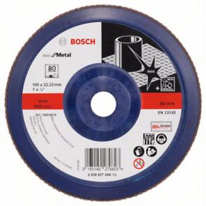 Tarcza szlifierska Bosch Listkowa tarcza szlifierska X571 Best for Metal /D 180mm /K 80 /prosta