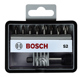 Zestaw bitw Bosch Pozidriv Extra Hart Robust Line S2 9-czciowy