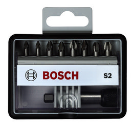 Zestaw bitów Bosch Pozidriv Extra Hart Robust Line S2 9-częściowy