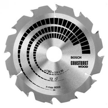 Pia tarczowa Bosch Construct Wood 160x2.6x20-16mm Z12 FWF