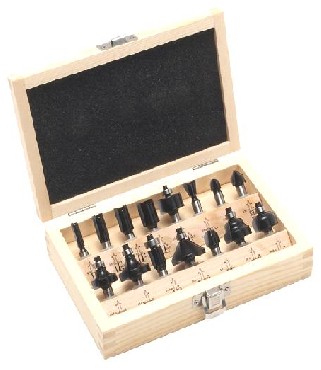 Zestaw frezw Bosch HM 15-czciowy chwyt 8mm