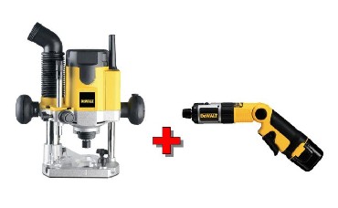Frezarka grnowrzecionowa DeWalt DW612 + DC600 promo