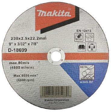 Tarcza tnca Makita Do metalu 230x2.5mm A30S paska