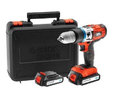 Akumulatorowa wiertarko-wkrtarka udarowa Black&Decker EGBHP188BK