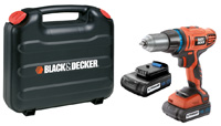 Akumulatorowa wiertarko-wkrtarka Black&Decker HP186F4LBK