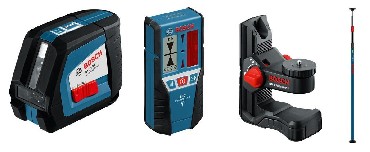 Laser krzyowy Bosch GLL 2-50 + LR2 + BM1 + BT 350