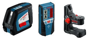 Laser krzyowy Bosch GLL 2-50 + LR2 + BM1