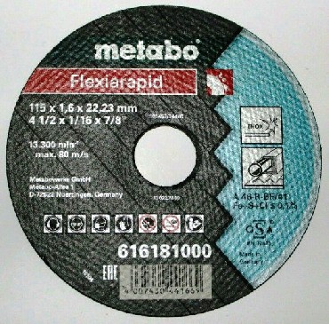 Tarcza tnca Metabo Flexiarapid A 46-R 115x1.6x22.2 INOX