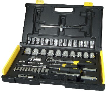 Zestaw nasadek Stanley MicroTough 1-4 cala & 1-2 cala - 65 sztuk