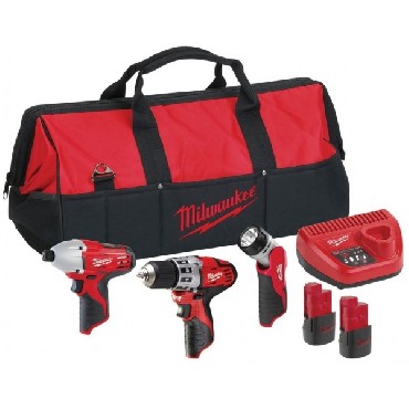 Zestaw narzdzi akumulatorowych. Milwaukee C12 PP3B-22B
