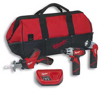 Zestaw narzdzi akumulatorowych. Milwaukee C12 PP3A-22B